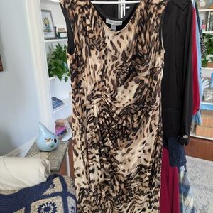 Leopard Print Sleeveless Dress